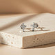 Silver Cross Stud Earrings Gold Vermeil (2.5 Micron)