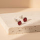 Silver Grace Ruby Stud Earrings Gold Vermeil (2.5 Micron)