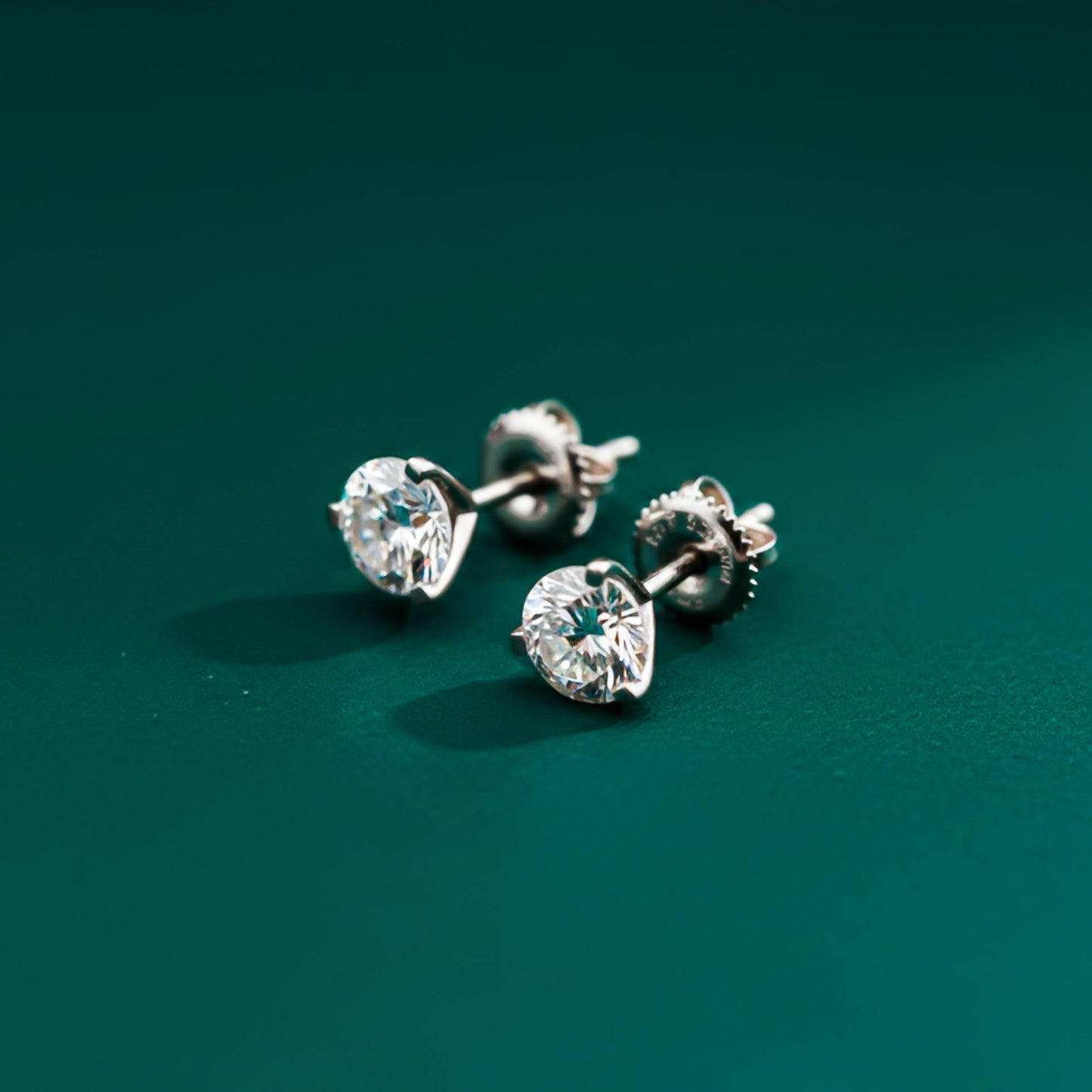 Zircon Stoned Silver Studs