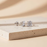 Silver Princess Tiny Stud Earrings Gold Vermeil (2.5 Micron)