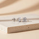 Silver Princess Tiny Stud Earrings Gold Vermeil (2.5 Micron)