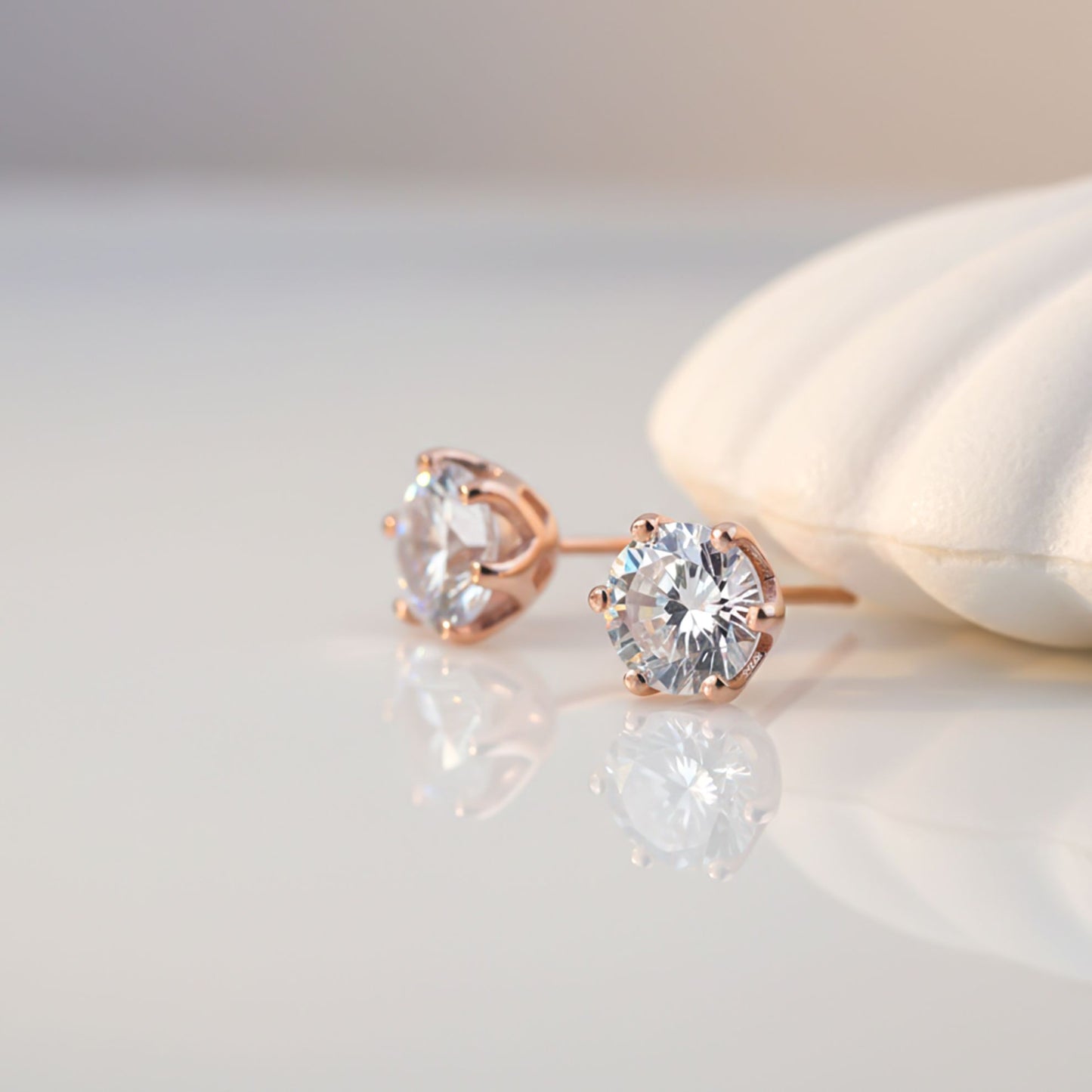 Rose Gold Brighter Than Ever Stud Earrings