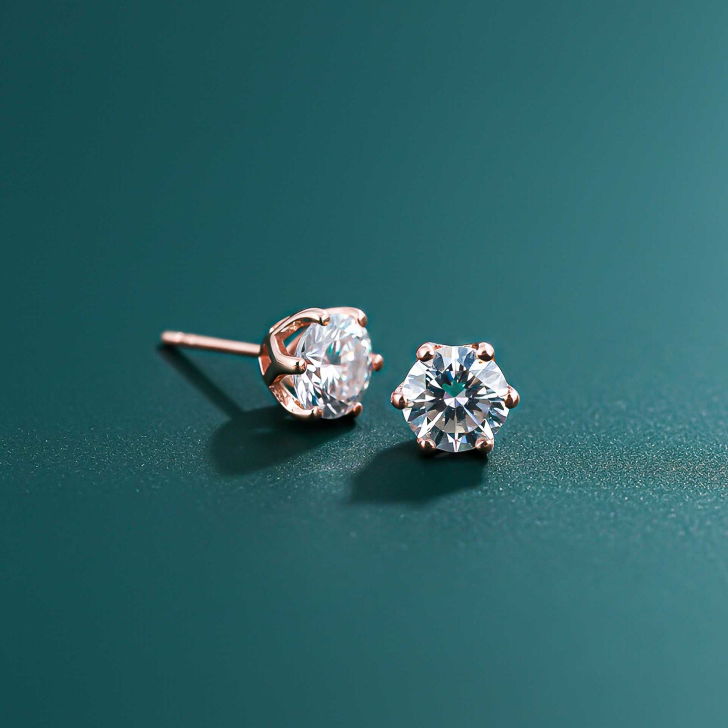 Rose Gold Brighter Than Ever Stud Earrings