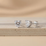 Silver Heart Will Go On Stud Earrings Gold Vermeil (2.5 Micron)