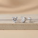 Silver Heart Will Go On Stud Earrings Gold Vermeil (2.5 Micron)