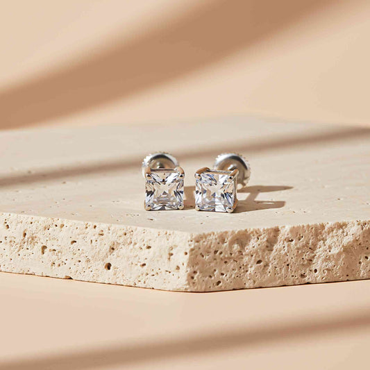 Silver Seeking Solace Stud Earrings