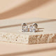 Silver Seeking Solace Stud Earrings Gold Vermeil (2.5 Micron)